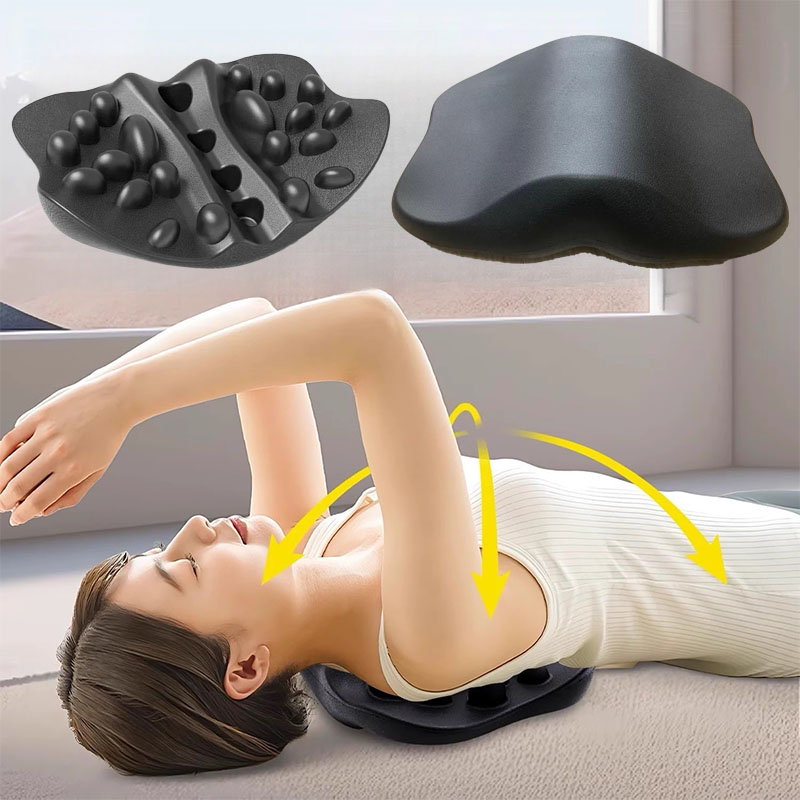 Neck Traction Pillow - Cervical Spine Stretch Neck Shoulder Relaxer