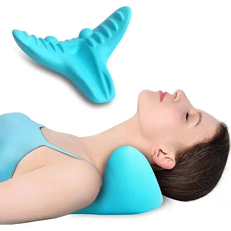 Neck Traction Pillow - Neck and Shoulder Relaxer, Cervical Traction