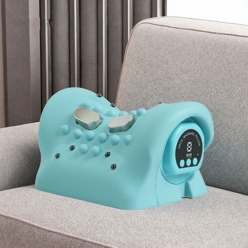 Neck Traction Pillow - Electric Heated EMS Pulse Cervical Traction