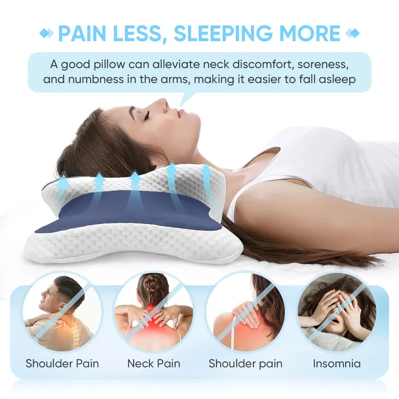 Neck Traction Pillow - Memory Foam Pillow Cervical Pillow Neck