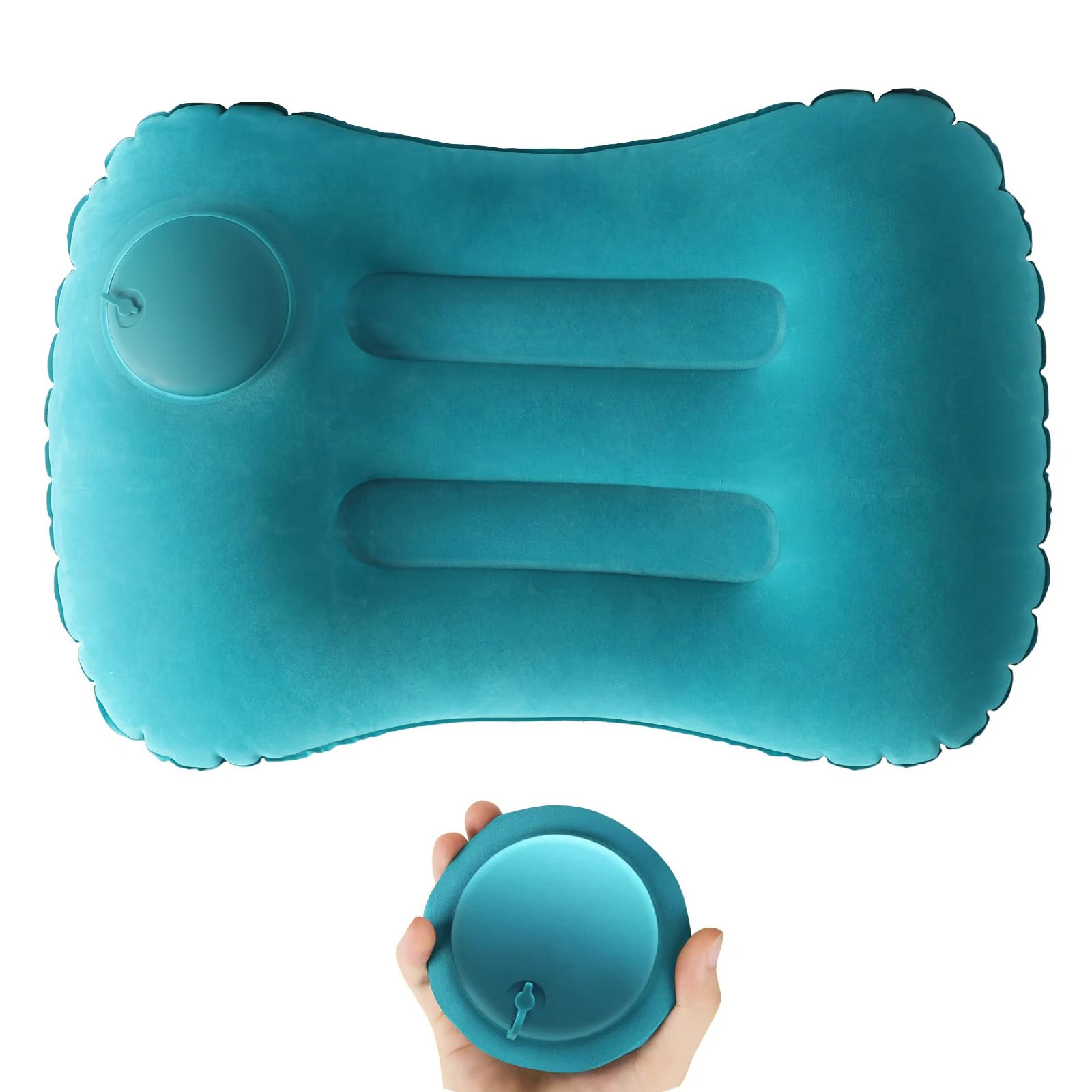 Neck Traction Pillow - Portable Comfortable Inflatable Pillow, Camping Pillow,