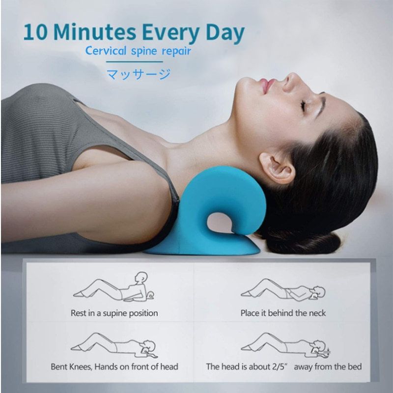 Neck Shoulder Stretcher Relaxe - Neck Traction Pillow 评论和价格
