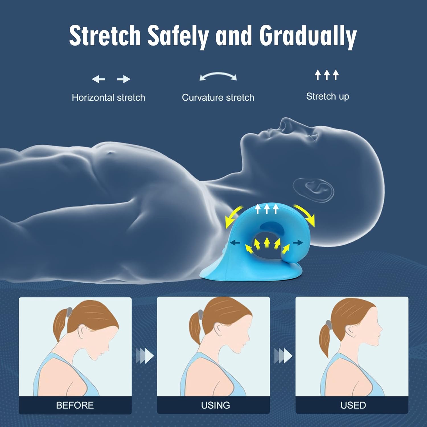 Neck Stretcher for Pain Relief - Neck Traction Pillow 评论和价格