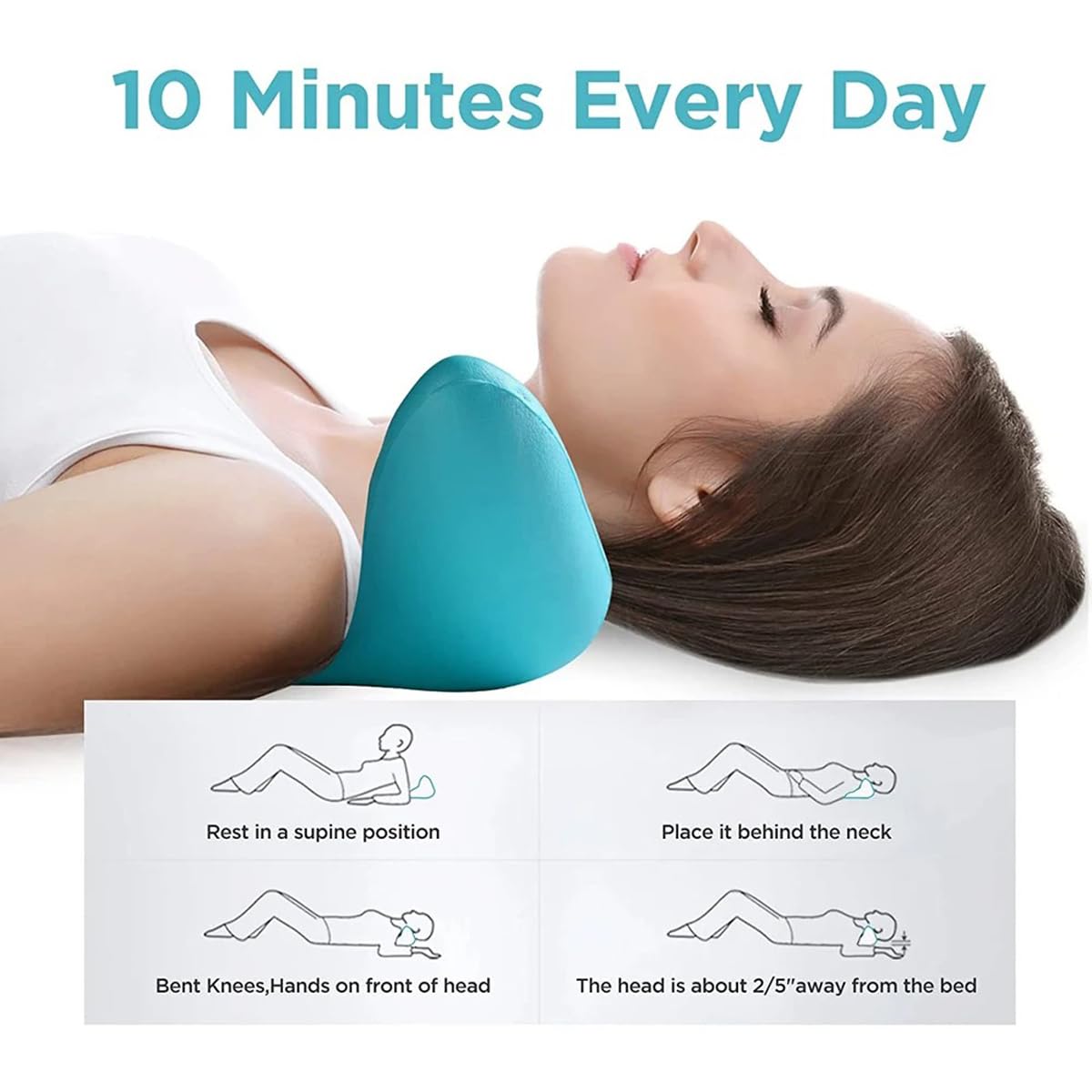 Neck and Shoulder Relaxer, Cer - Neck Traction Pillow 评论和价格