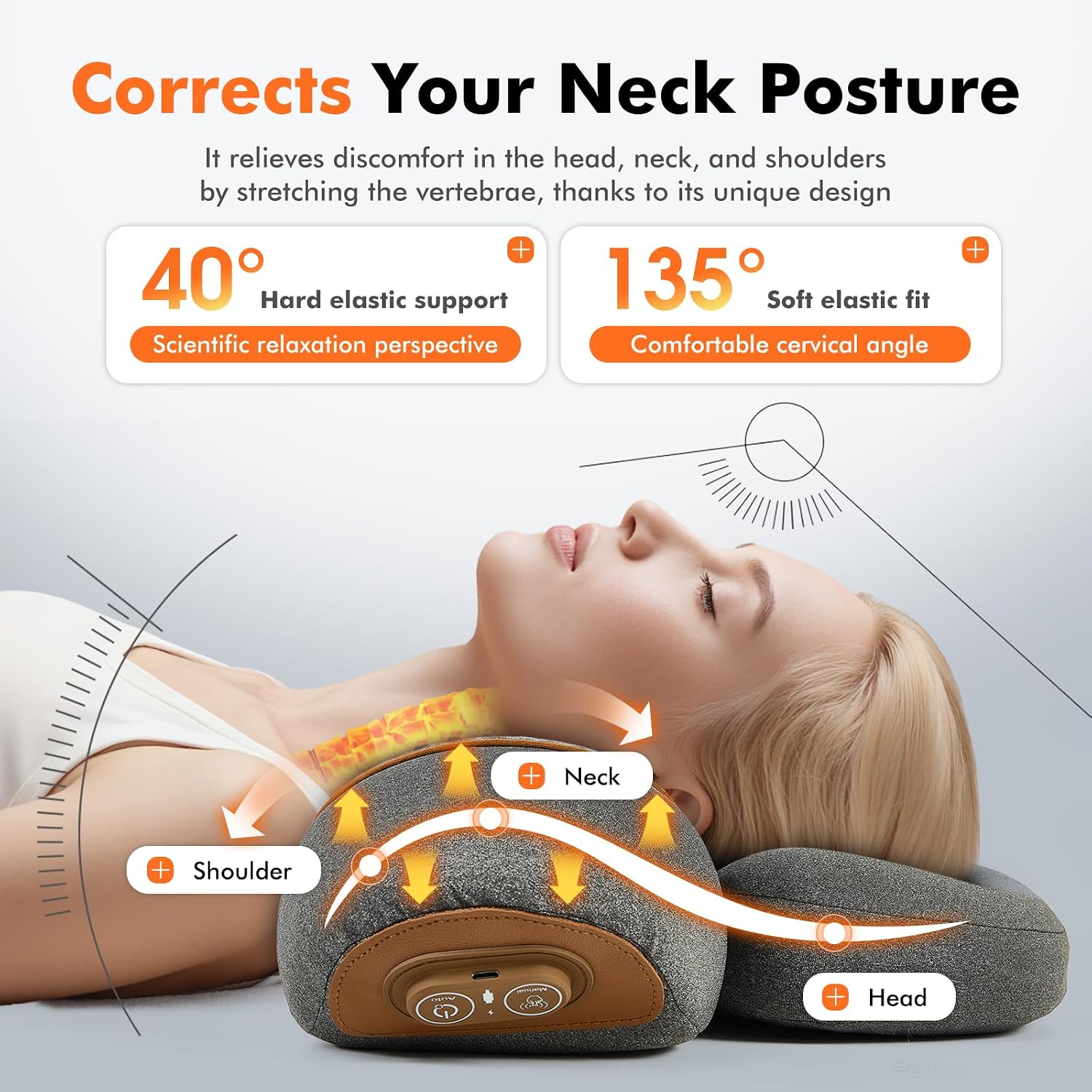 3-in-1 Neck Massager Pillow wi - Neck Traction Pillow 评论和价格