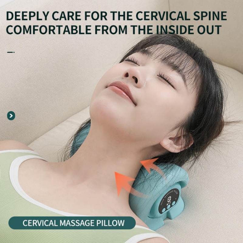 Electric Heated EMS Pulse Cerv - Neck Traction Pillow 评论和价格