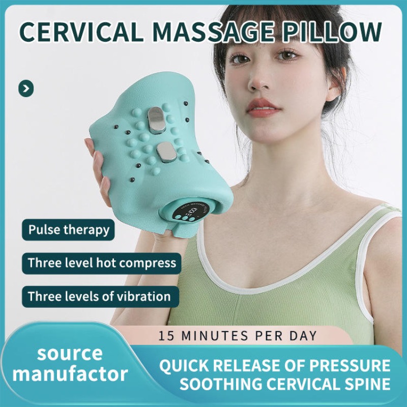 Electric Heated EMS Pulse Cerv - Neck Traction Pillow 评论和价格