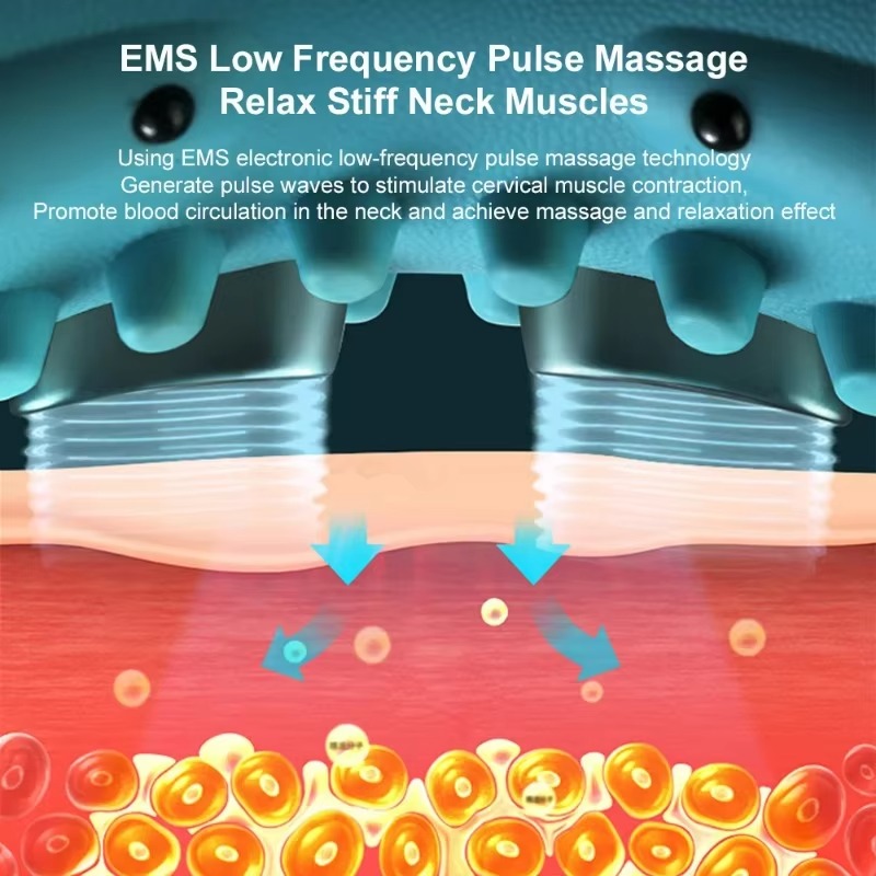 Electric Heated EMS Pulse Cerv - Neck Traction Pillow 评论和价格