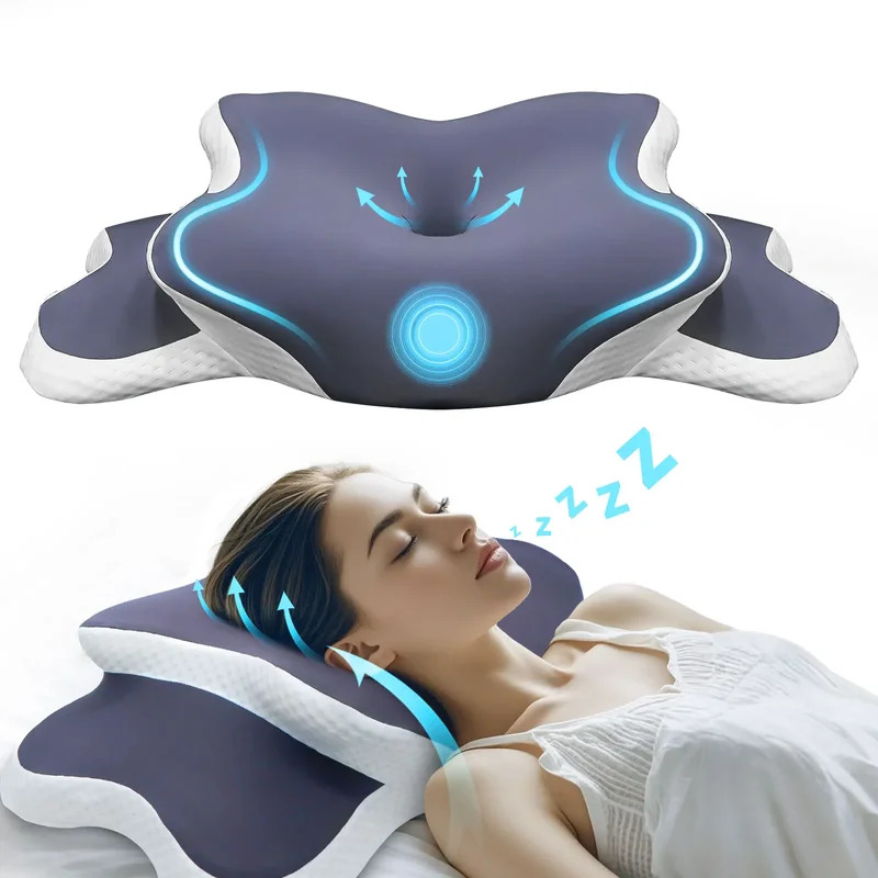 Memory Foam Pillow Cervical Pi - Neck Traction Pillow 评论和价格