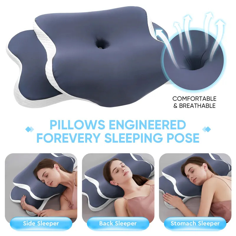 Memory Foam Pillow Cervical Pi - Neck Traction Pillow 评论和价格