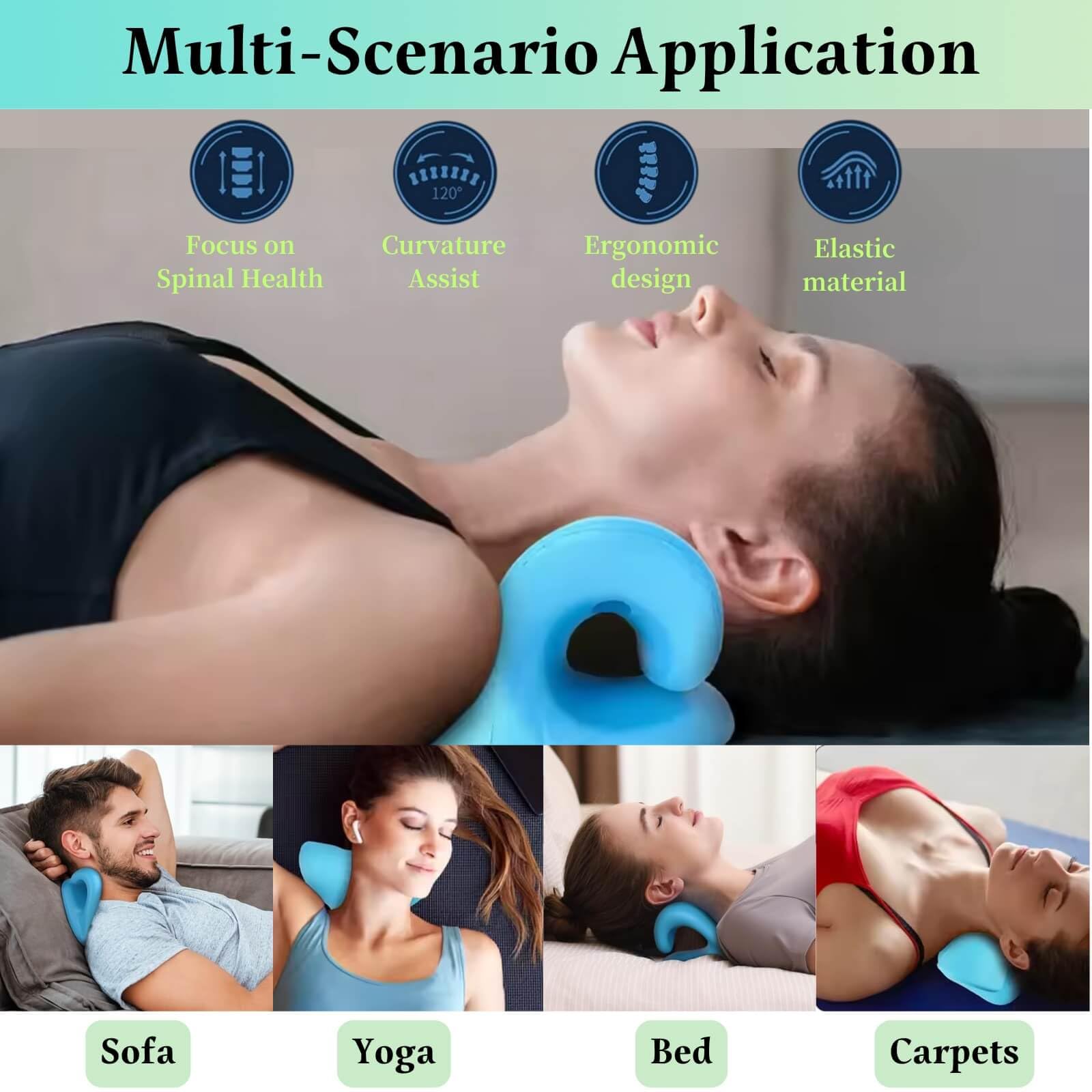 Neck And Shoulder Relaxer Cerv - Neck Traction Pillow 评论和价格