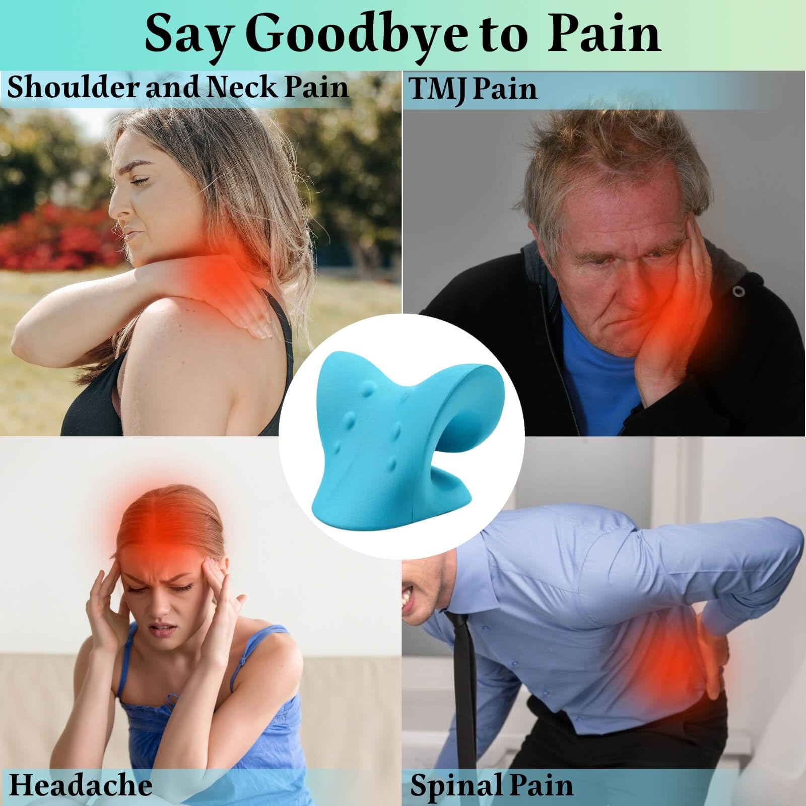Neck And Shoulder Relaxer Cerv - Neck Traction Pillow 评论和价格